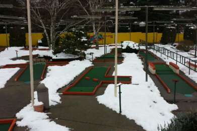 snow on course